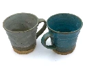 Duo de Mugs Bleu Haiyu – Artisanat en Grès.webp