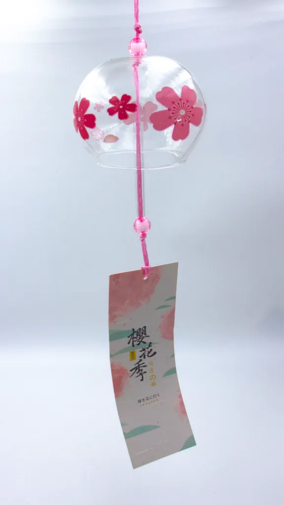 Cloche à vent japonaise en verre : Furin - Sakura 4.webp