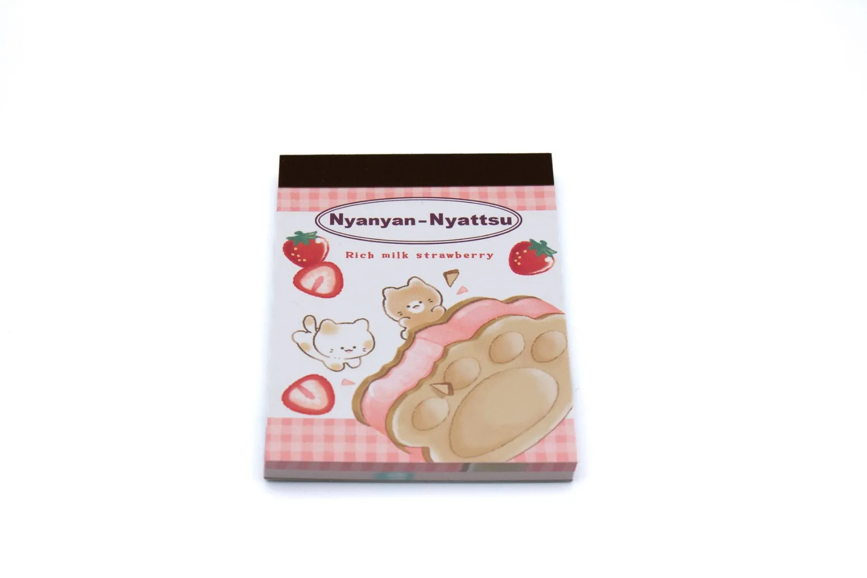 [131705] Mini Bloc-Notes Kawaii "Nyanyan-Nyattsu" – Douceur Gourmande