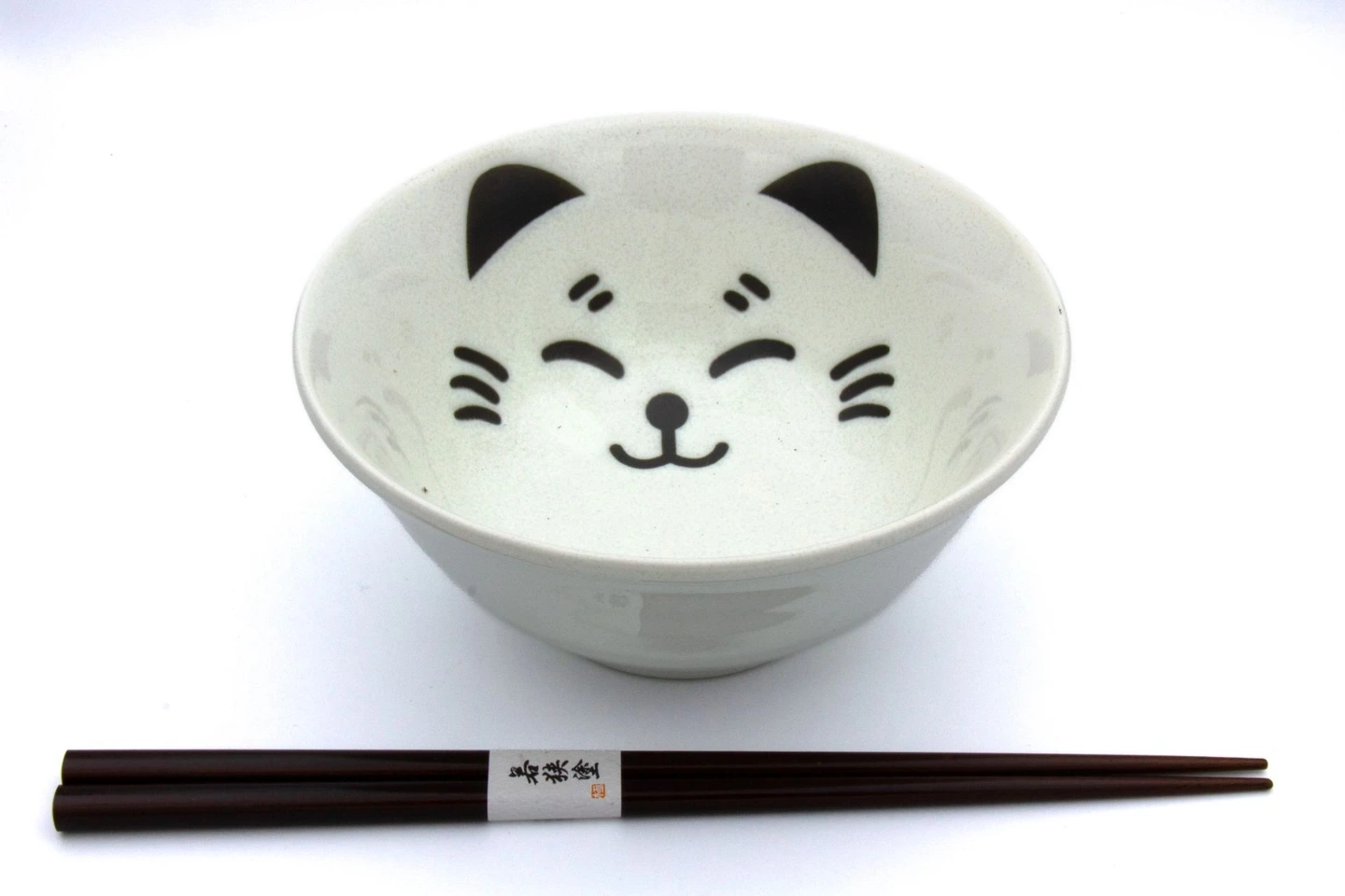 [BOST036] Set de Bols avec Baguettes "Neko"