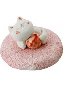 Porte encens japonais - chat porte-bonheur "Nenneneko"