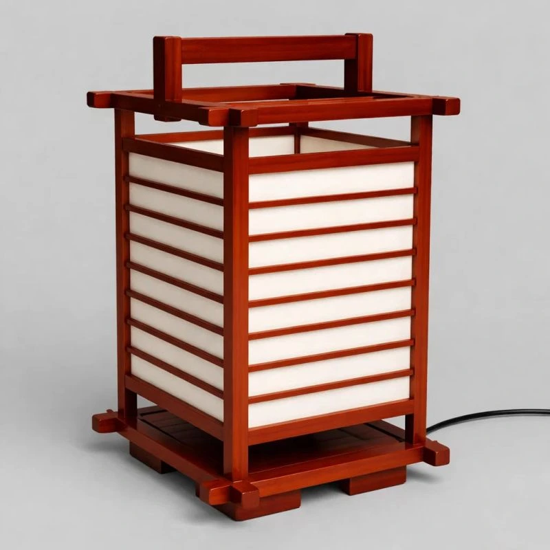 Lampe de table japonaise (rouge), NARA