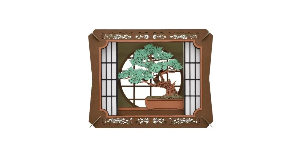 [PT-322] Paper theater Bonsai "Pine Tree"