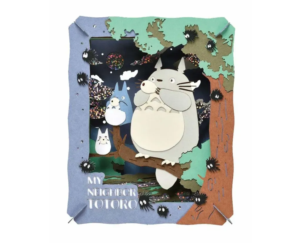Paper theater - Ghibli - Mon Voisin Totoro - Totoro blowing an ocarina