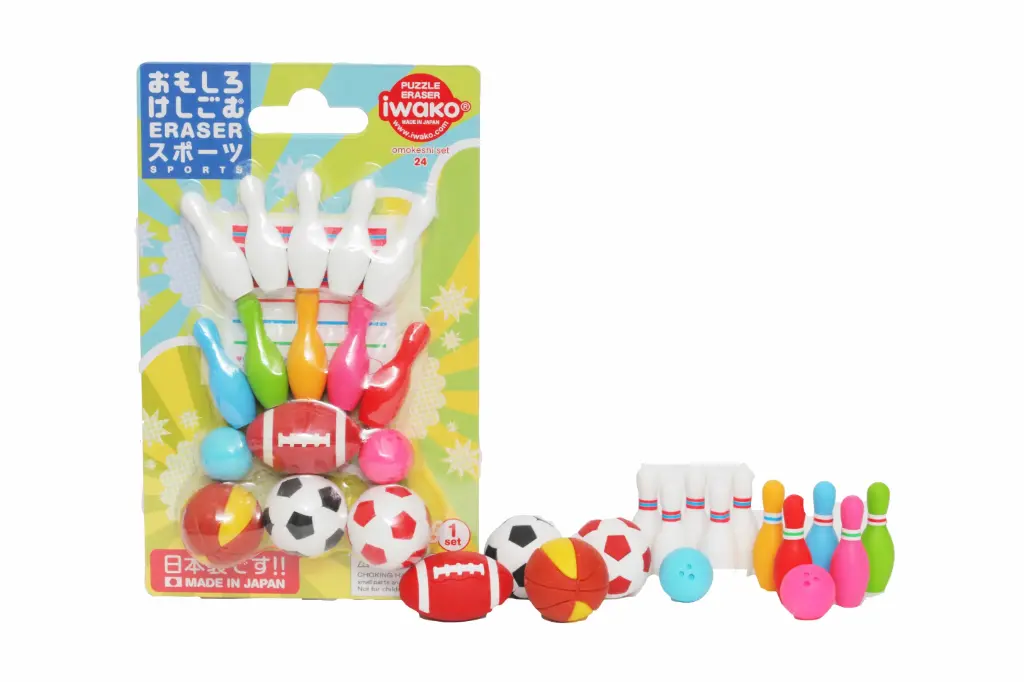 [ER-BRI028] Gomme Sports - Puzzle Erasers - Iwako